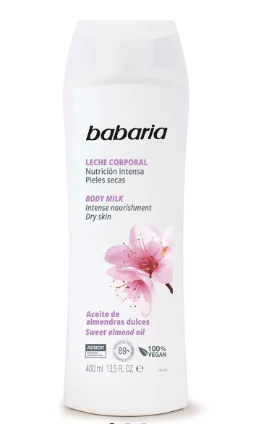 CREMA BABARIA BODY MILK ALMENDRA 400 ML