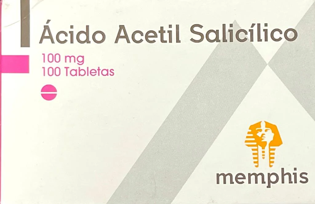 (F) ACIDO ACETILSALICILICO 100 MG 100 TABLETAS MP - 10 UNIDADES