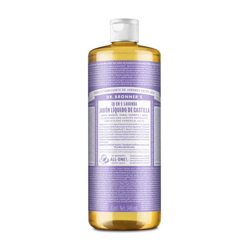 Dr Bronners - Jabón líquido puro de castilla Lavanda - Imagen 6